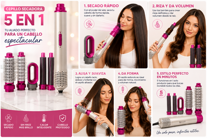 Cepillo Secadora 5 En 1